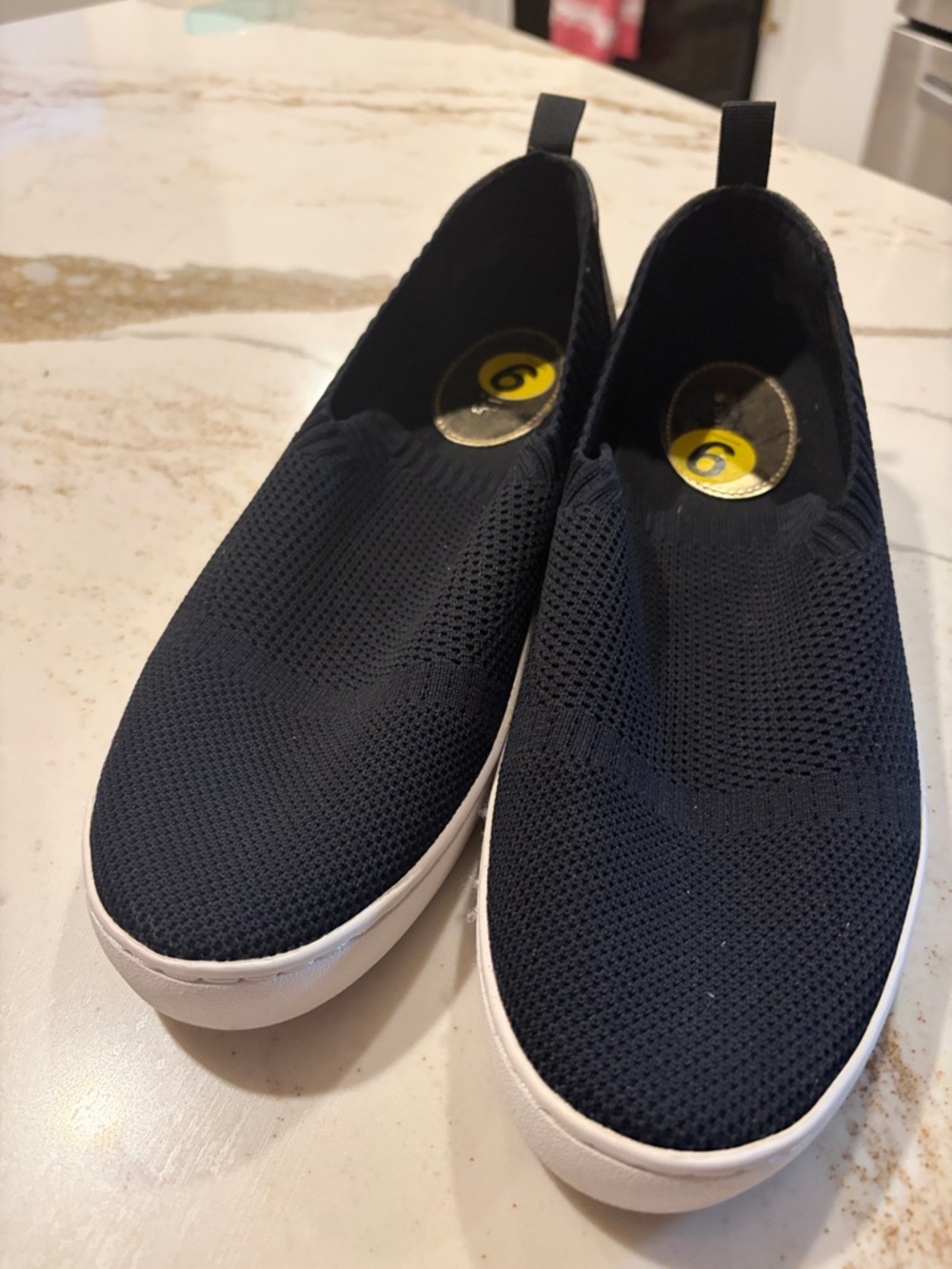 Michael Kors Brown Monogram Slip-On Sneakers with White Soles